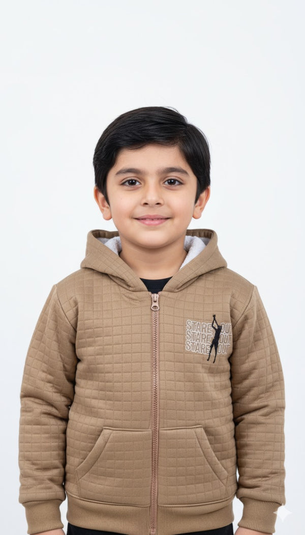 Standout Quilted Fur Hoodie Jacket