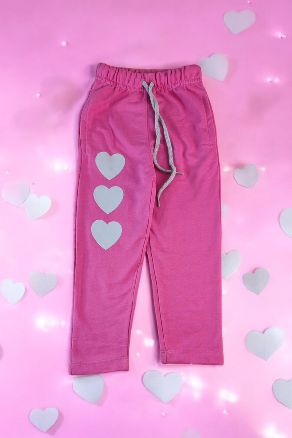 Heart Charm Pink Trouser