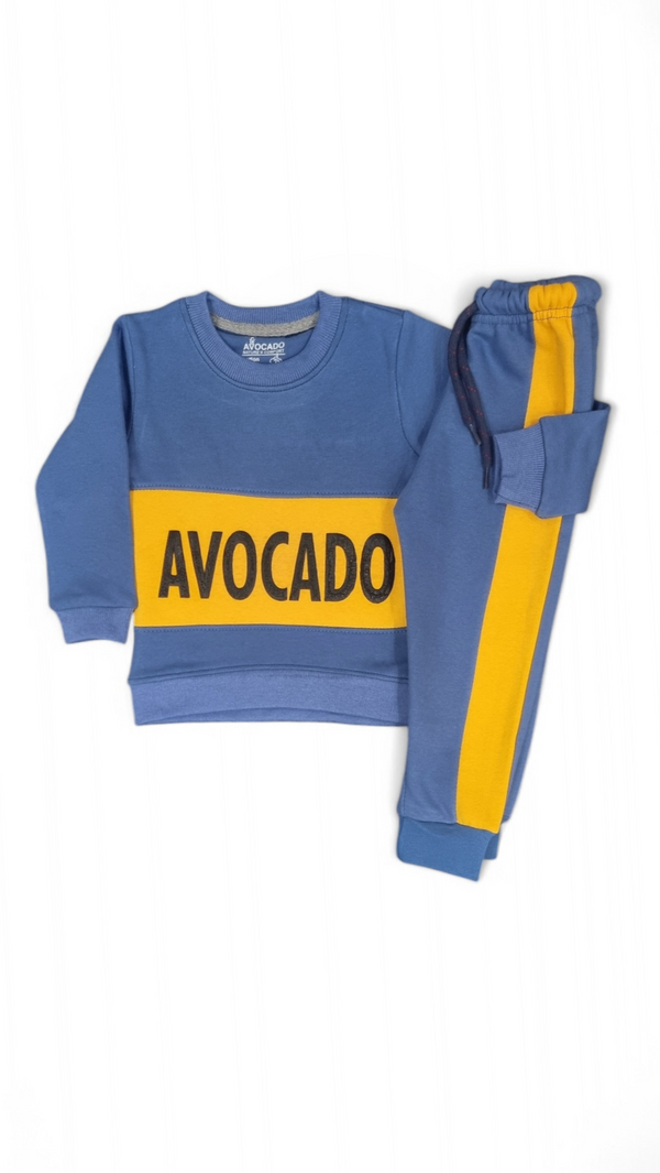 Comfort Fit Avocado Cotton Fleece Tracksuit