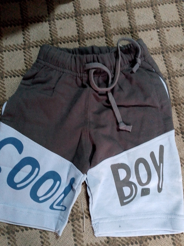 Cool Boy Charcoal Panel Terry Summer Short