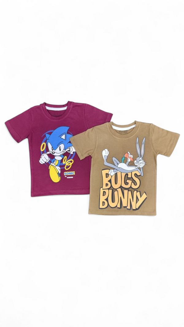 Sonic The Hedgehog Tee & Bunny & Carrot Tee (Pack Of 2)