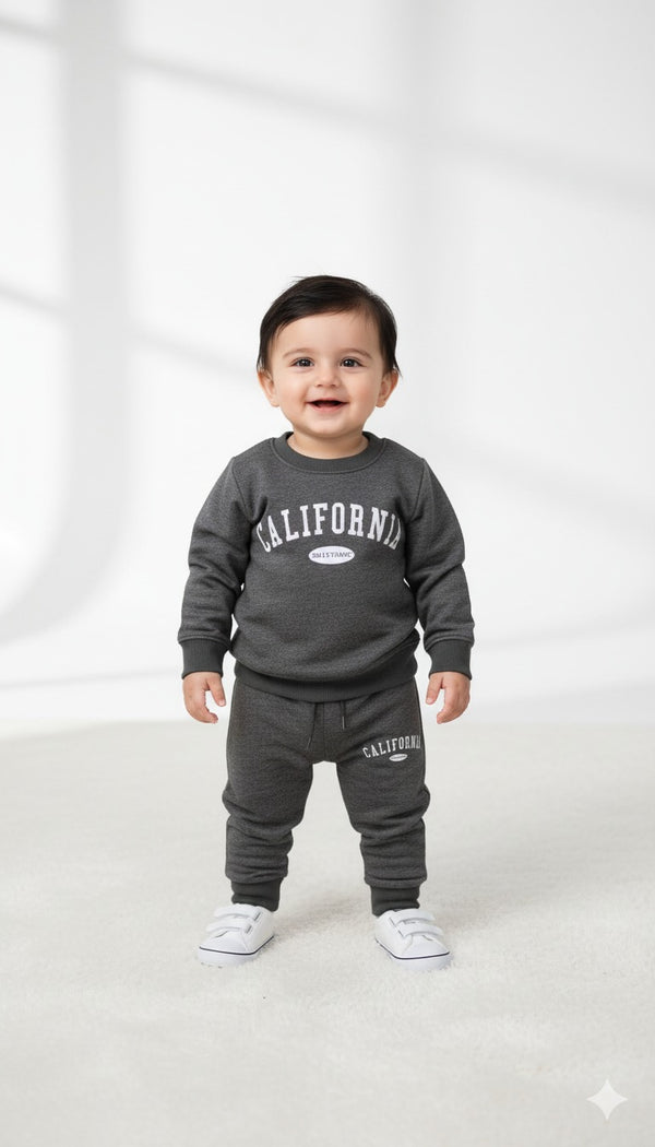 California Charcoal Fleece Sweatshirt & Trouser