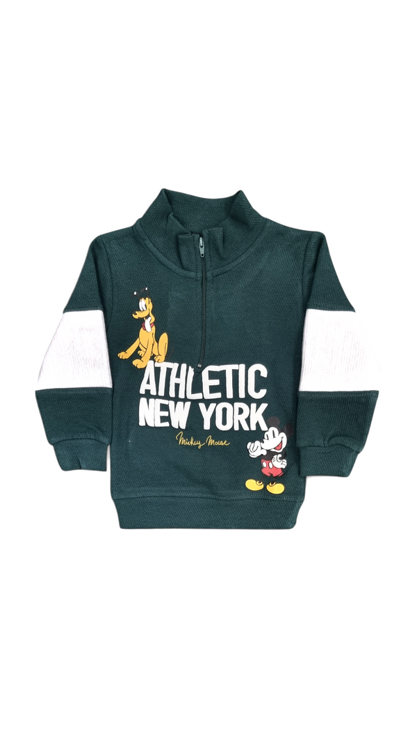 Mickey Mouse & Pluto Athletic Winter Sweatshirt