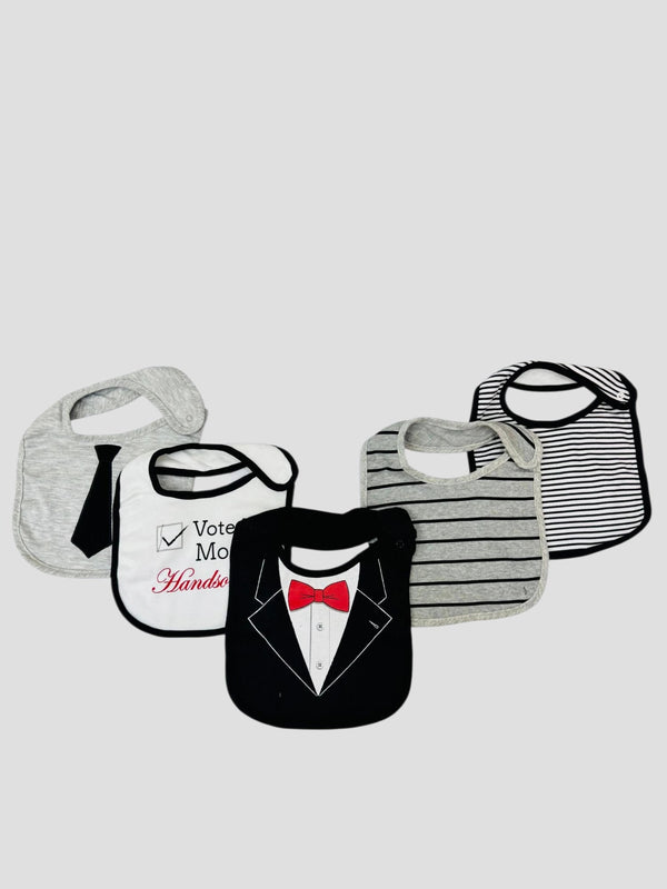 Tuxedo Bib Set 5 Pieces