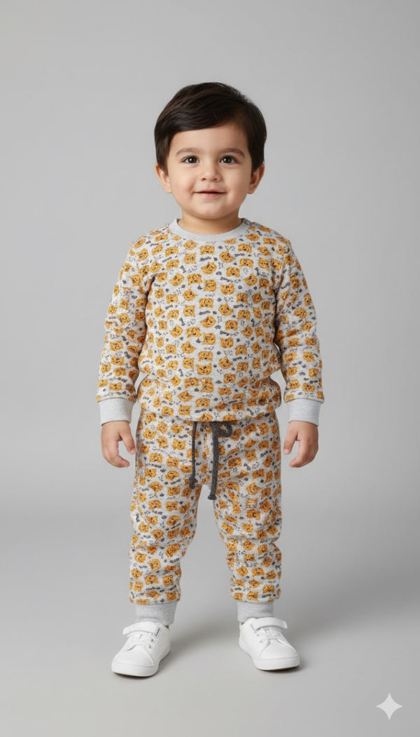 Cute All Over Roar Fleece Sweatshirt & Trouser Infant