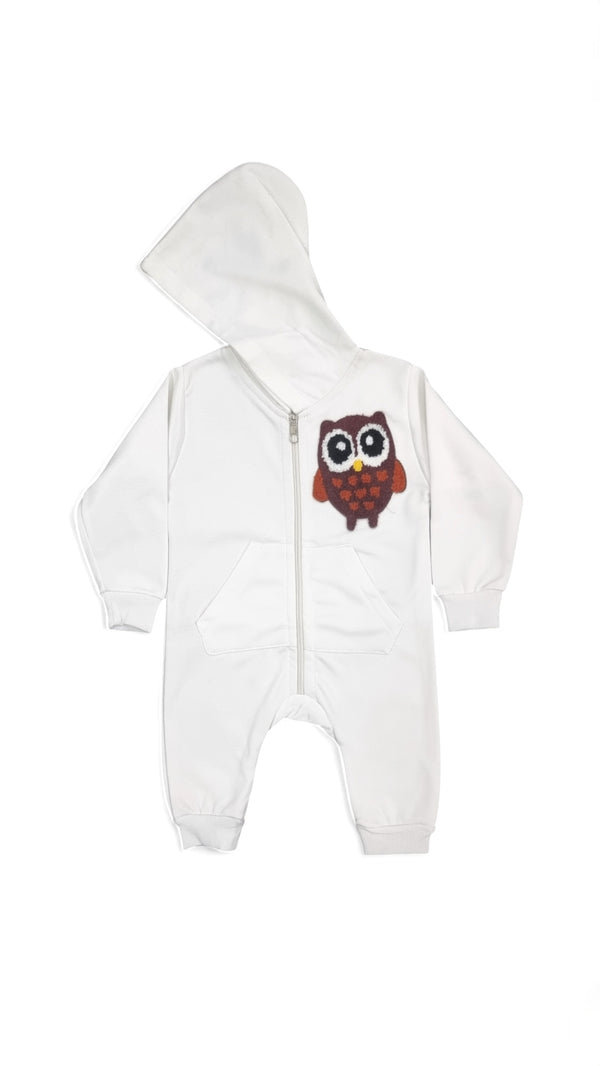 Baby Owl Hoodie Winter Romper