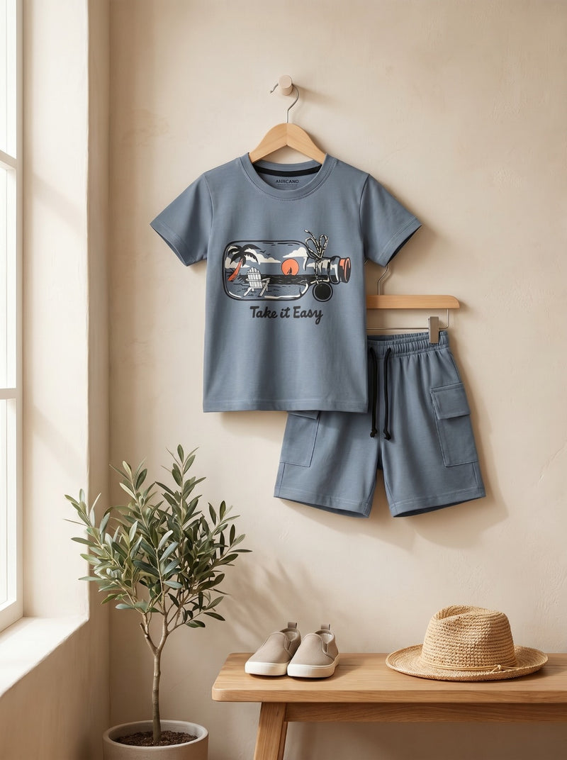 Coastal Ease Tee & Cargo Short