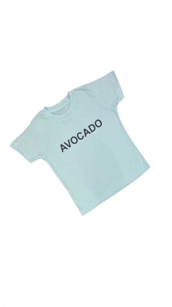 Sky With Black Avocado Basic Tee