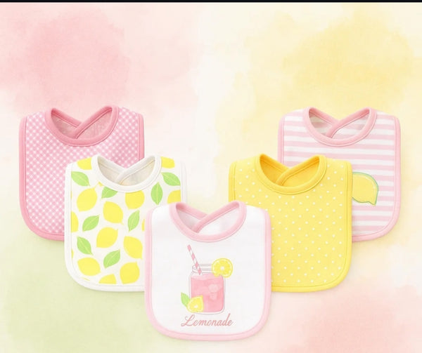 Lemonade Feeding Bibs (5 Pieces)