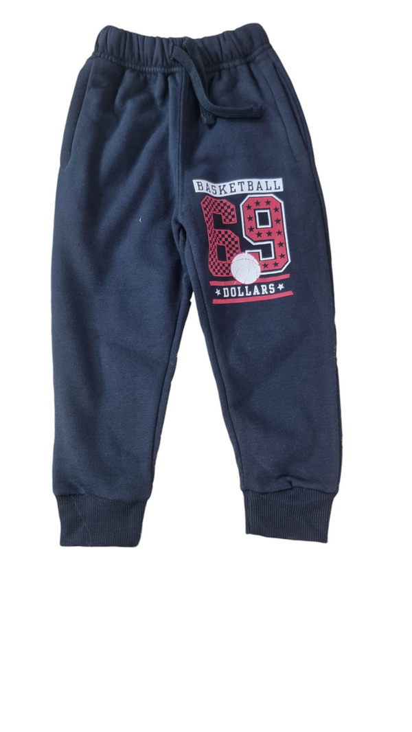 Basketball 69 Navy Blue Fleece Trouser