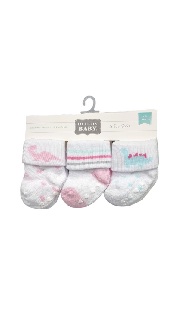 Pack of 3 Daino Socks 0-6 Months