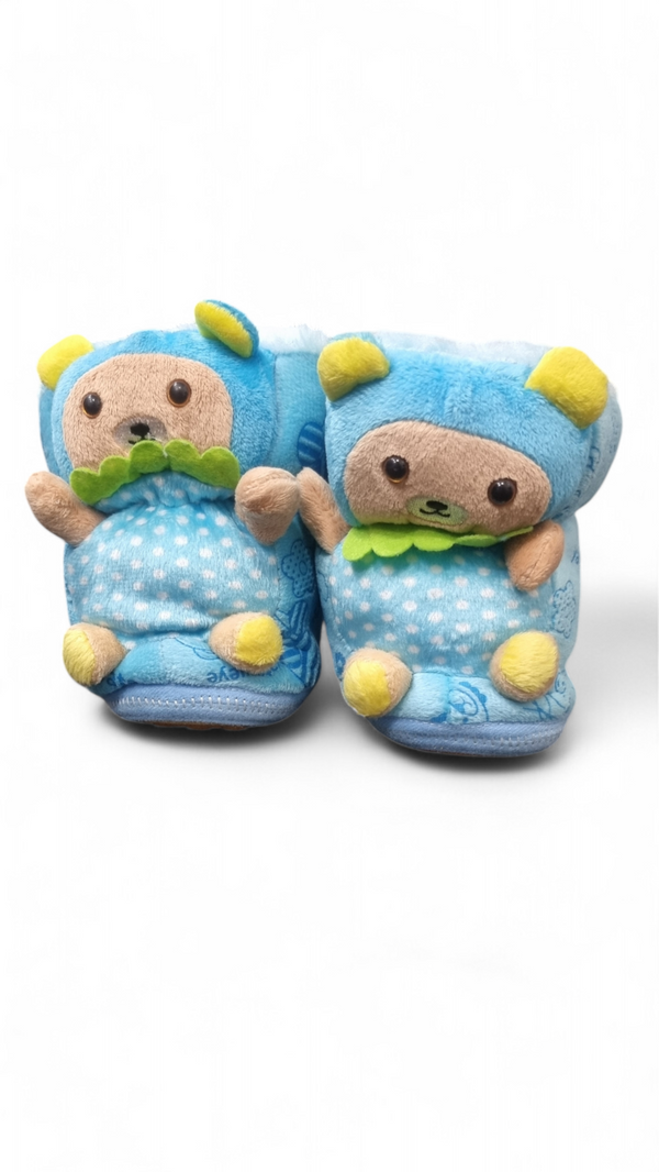 Adorable Cartoon Themed Plush Baby Booties