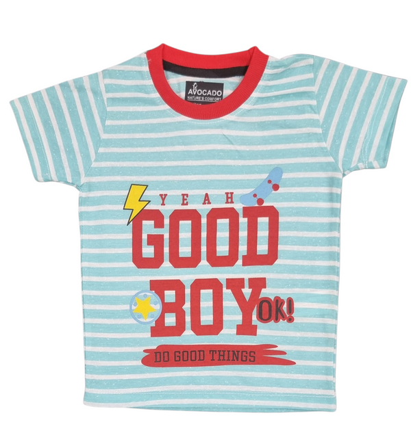 Good Boy Sky Blue Striped Tee