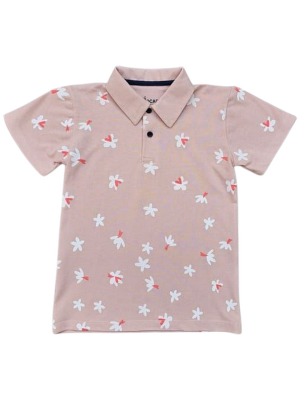 Flower Printed Premium Polo