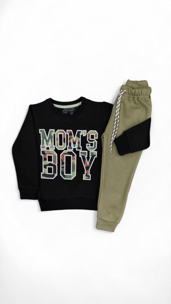 Mom’s Boy Adventure Fleece Sweatshirt & Trouser