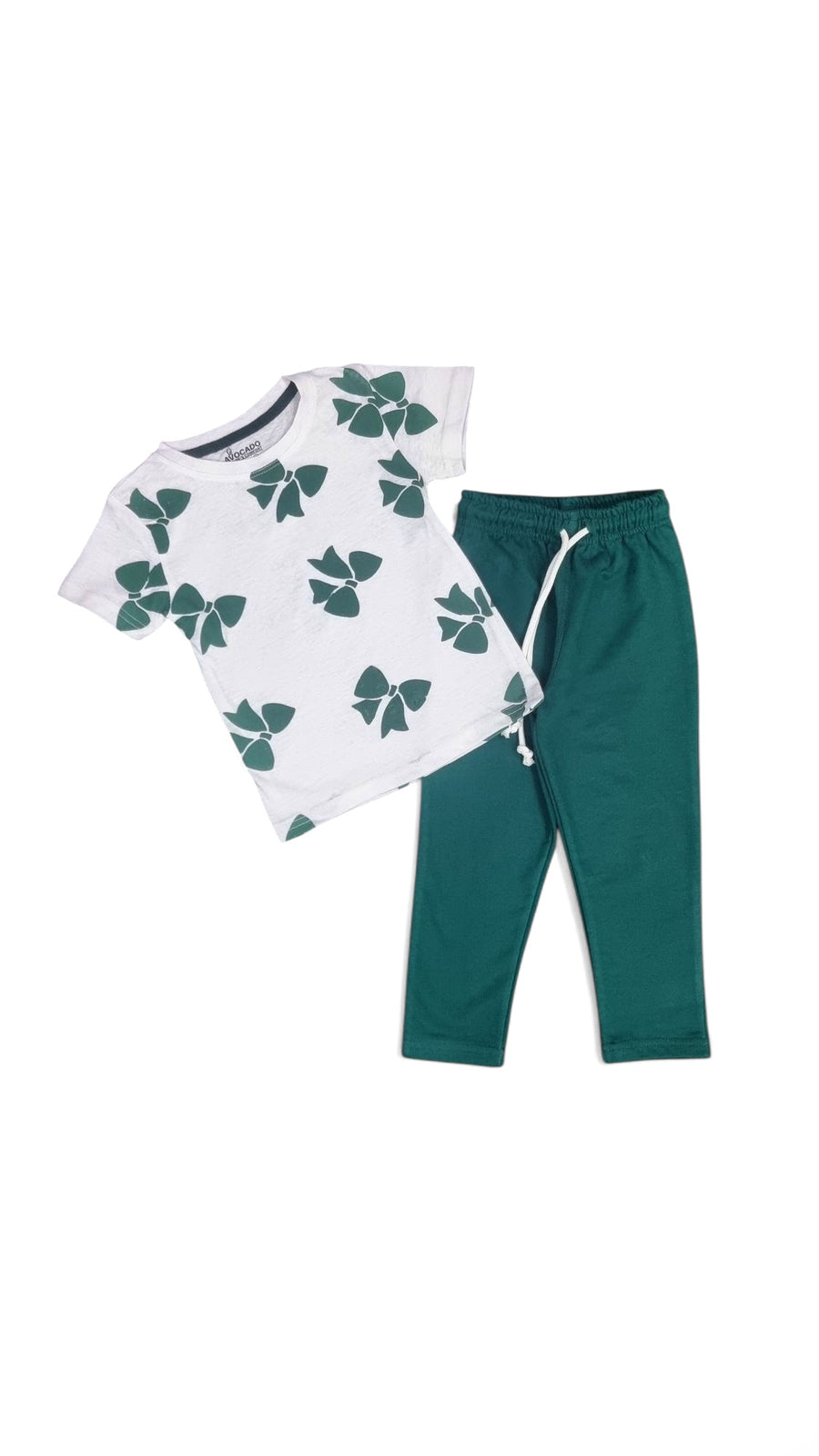 Green Bow Charm Tee & Trouser