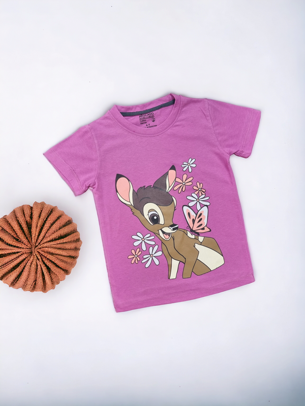 Sweet Fawn With Butterfly Tee