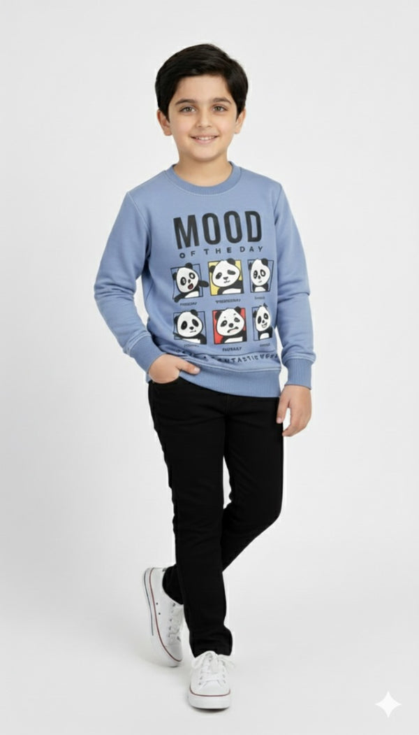 Panda Mood SweatShirt & Black Fleece Grip Trouser