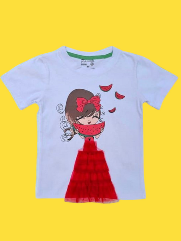 Fancy 3D Super Red Magic Girl T-shirt