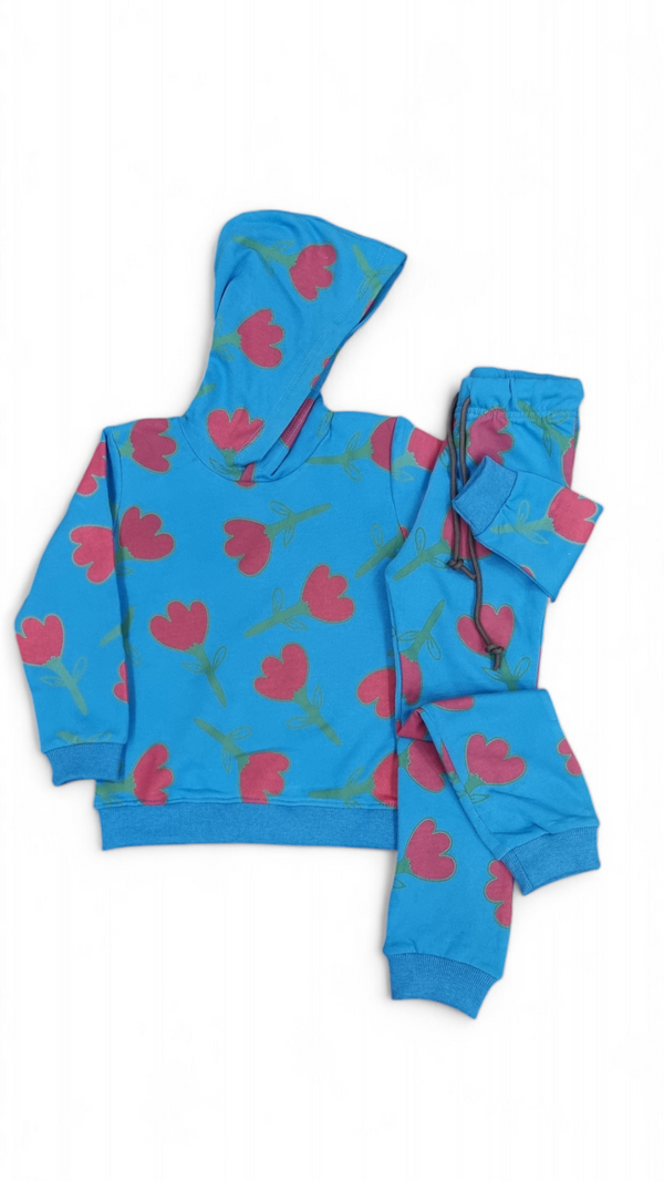 Tulip Flower Fleece Hoodie & Trouser