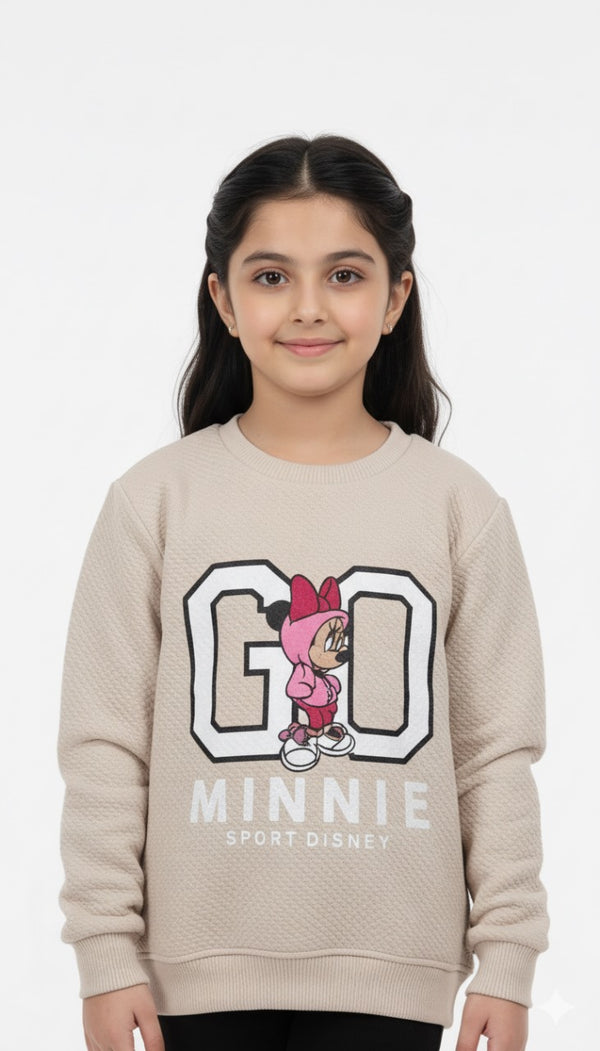 Go Minnie Skin Embossed Fleece Sweatshirt