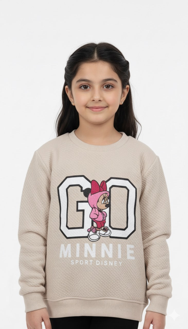Go Minnie Skin Embossed Fleece Sweatshirt