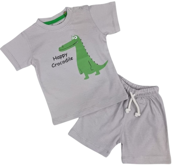 Happy Crocodile Tee & Short Infant