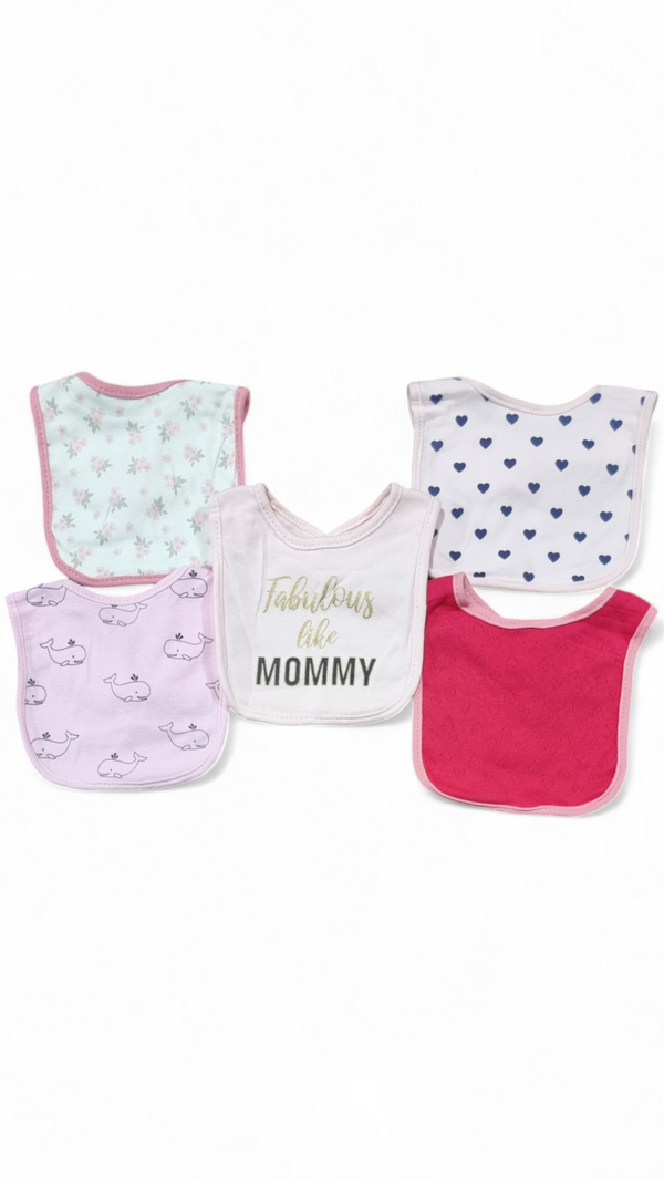 Fabulous Like Mommy Feeding Bibs (5 Pieces)