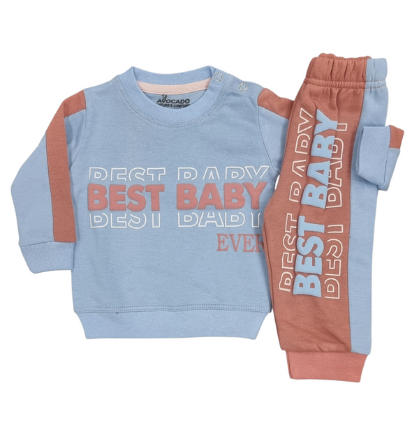 Light Blue Best Son Sweatshirt & Trouser Infant