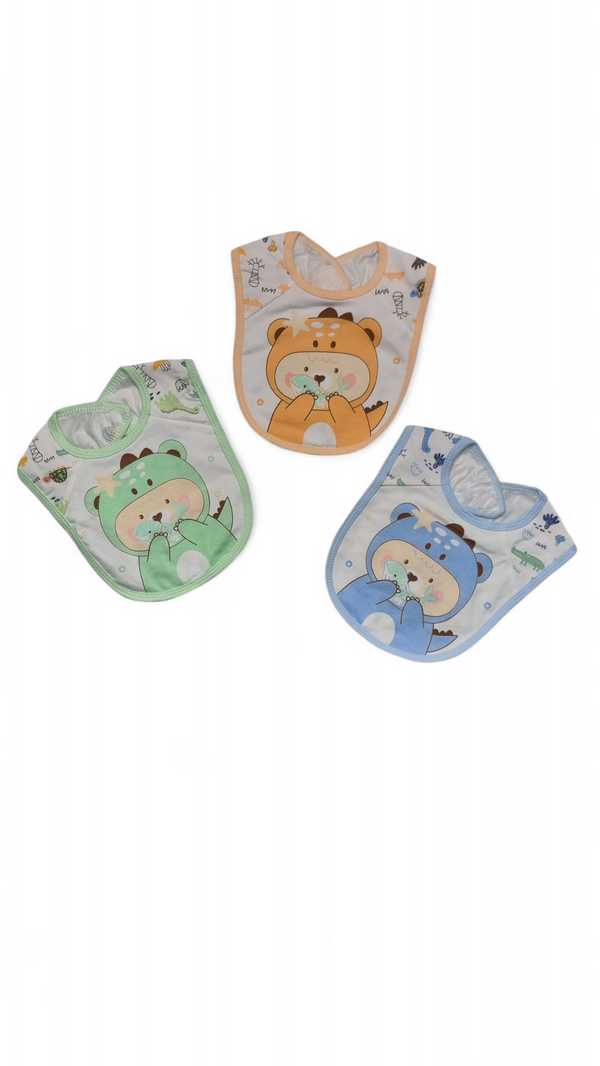 Pack of 3 Cute Bear Feeding bibs