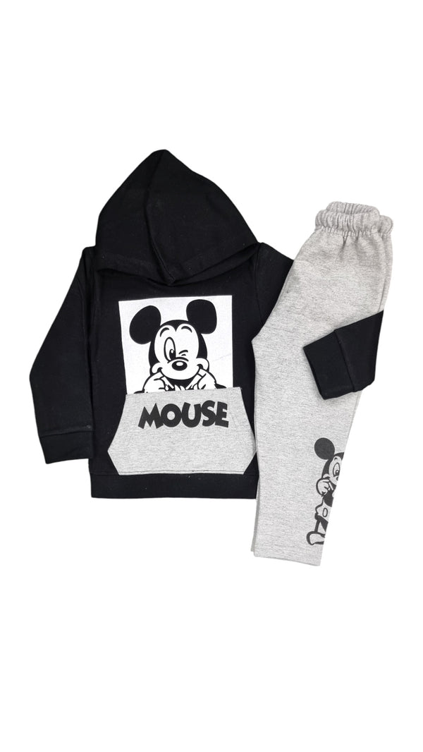 Stylish Mickey Inspired Fleece Hoodie & Trouser