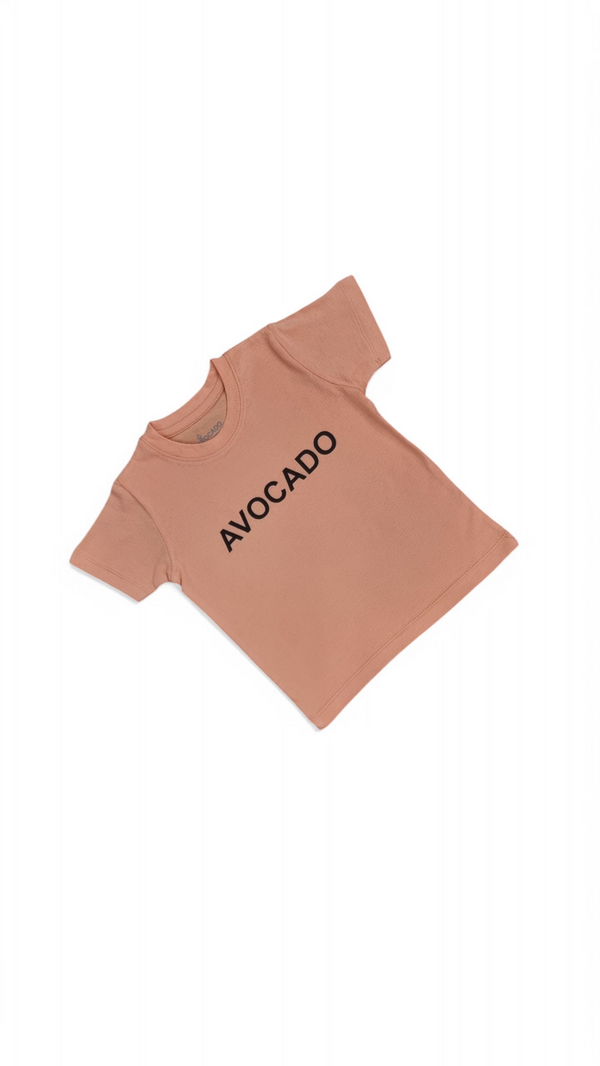 Muted Peach Avocado Basic Tee