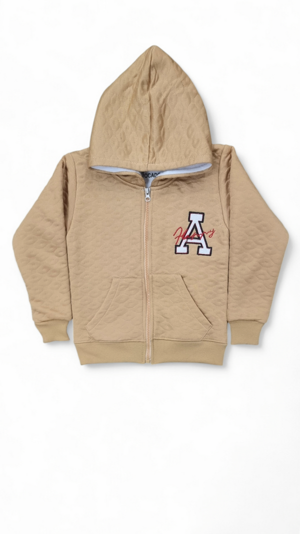 Herry Camel Embossed Fleece Hoodie