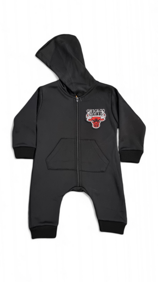 Chicago Bulls Zip Up Hoodie Winter Romper