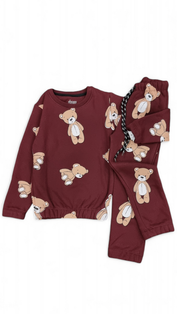 Dreamy Teddy All Over Fleece Sweatshirt & Trouser