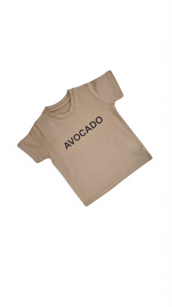 Chocolate Brown Avocado Basic Tee