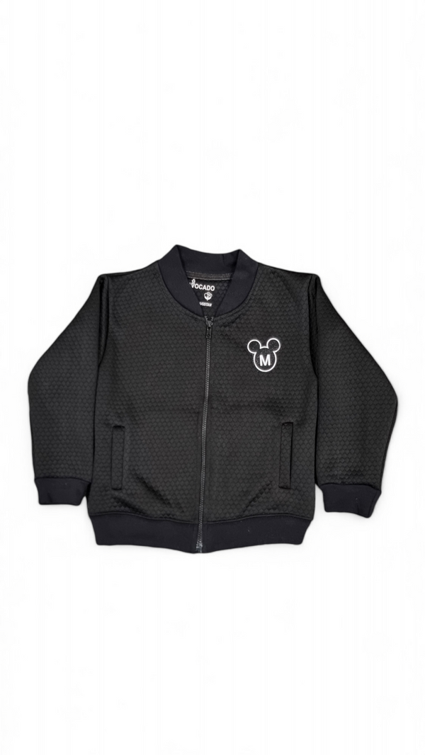 Mickey Black Embossed Jacket