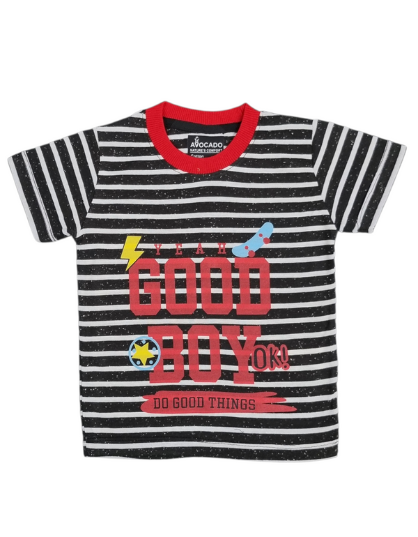 Good Boy Black Striped Tee