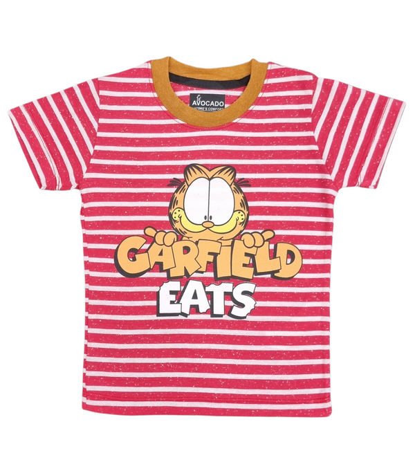 Garfield Eats Striped Tee