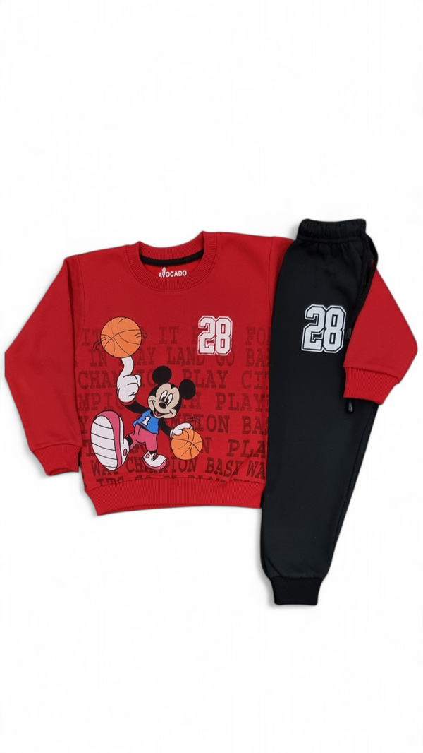 28 Mickey Fleece Sweatshirt & Trouser