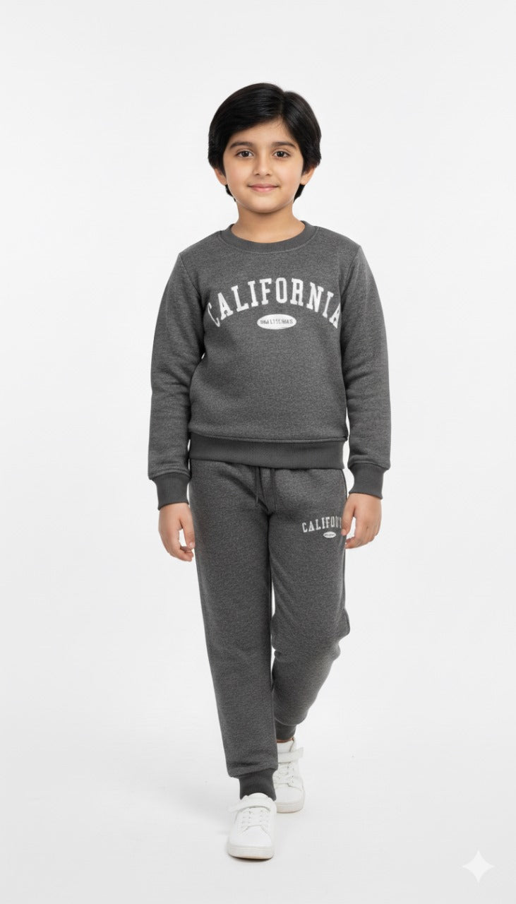 California Charcoal Fleece Sweatshirt & Trouser