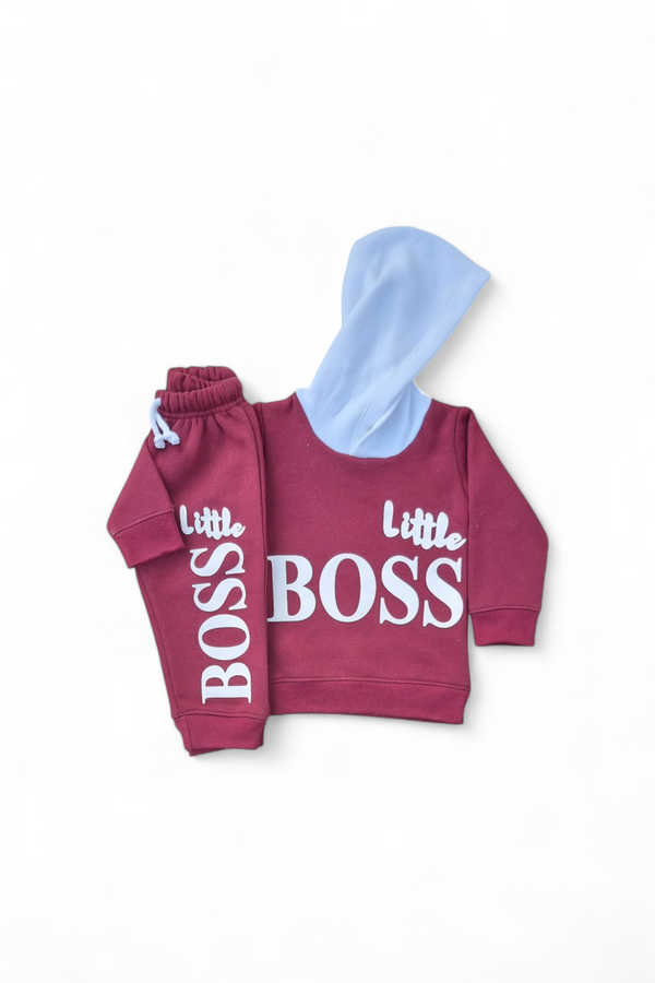 Little Boss Fleece Hoodie & Trouser