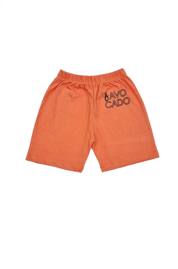 Orange Avocado Cotton Short - theavocado.pk