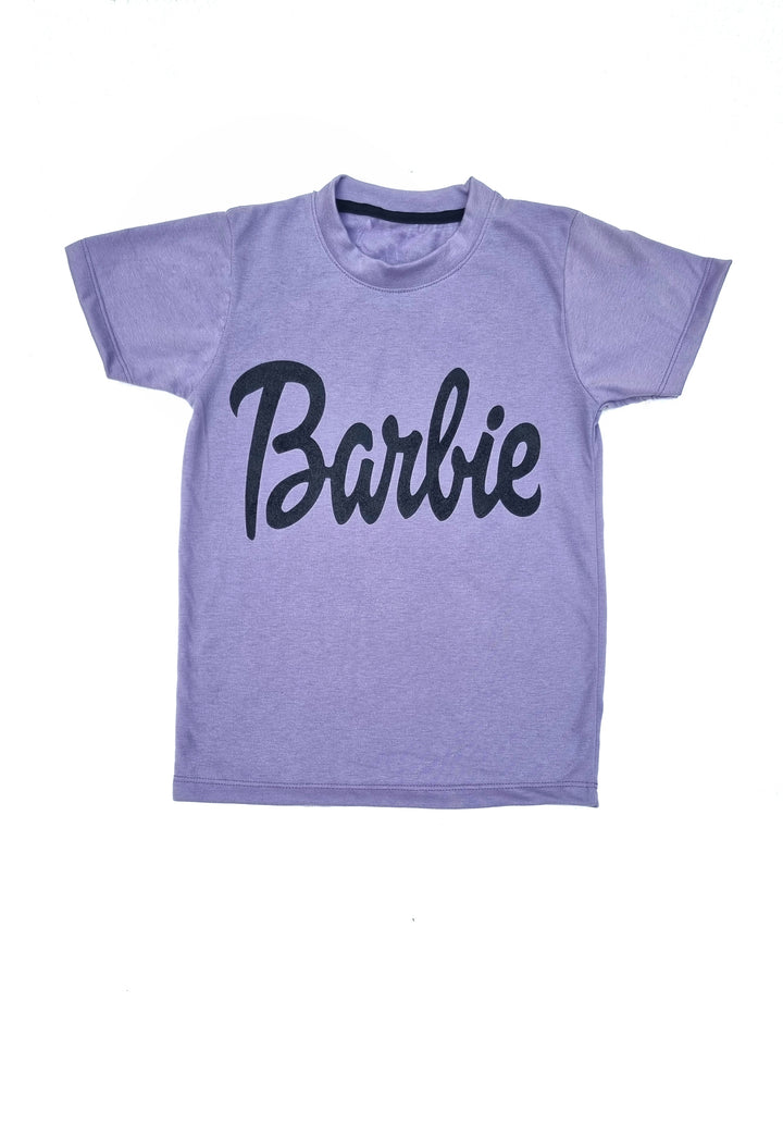 Purple Glitter Barbie Tee - theavocado.pk