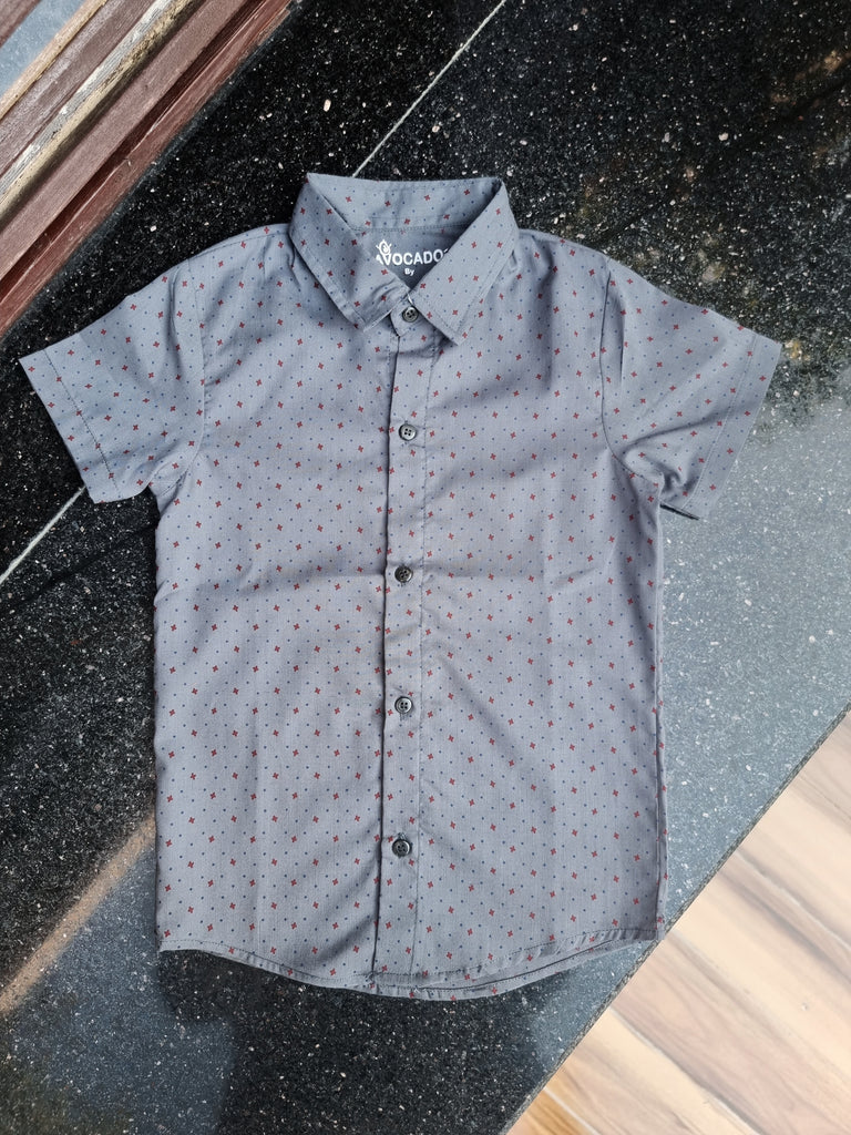 Grey Printed Summer Shirt