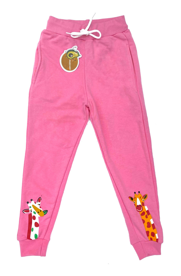 Pink Giraffe (Terry) Trouser - theavocado.pk