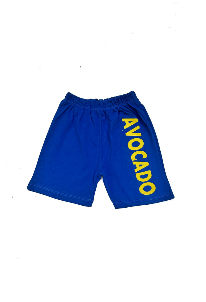 Royal Blue Avocado Blended Summer Short